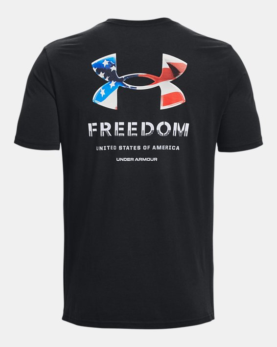 Men's UA Freedom Lockup T-Shirt, Black, pdpMainDesktop image number 4